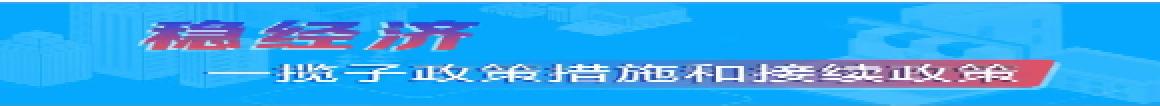 穩(wěn)經(jīng)濟(jì)一攬子政策措施和接續(xù)政策