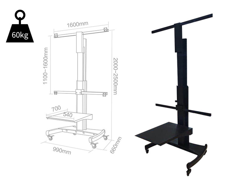 激光電視移動推車可承重60KG